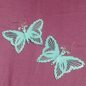 Blue Butterfly Earrings